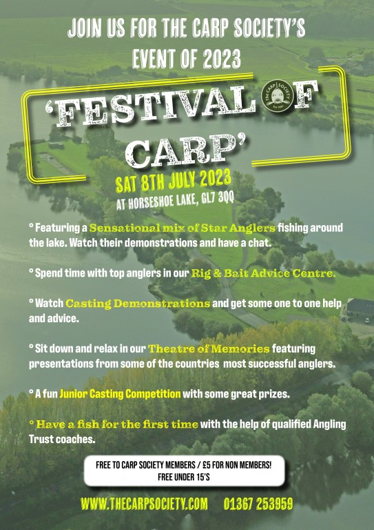 FESTIVAL OF CARP EVENT 2023 | The Carp Society